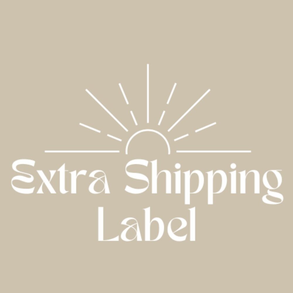 Extra Shipping Label.  Over 5 pounds
